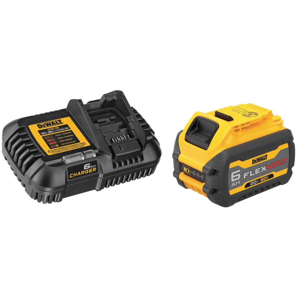 FLEXVOLT 20-Volt/60-Volt MAX Lithium-Ion 6.0Ah Battery Pack with Charger - Super Arbor