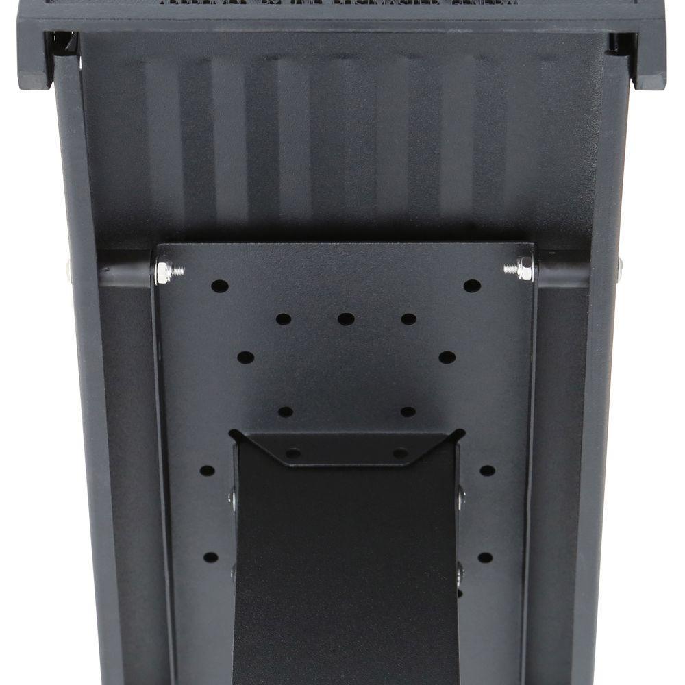Arlington Large, Steel, Post-Mount Mailbox, Black - Super Arbor