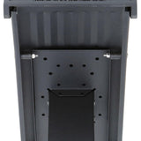 Arlington Large, Steel, Post-Mount Mailbox, Black - Super Arbor