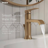 Genta Single Handle Single Hole Bathroom Faucet in Matte Black (2-pack)