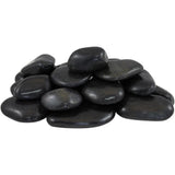 Rain Forest 0.4 cu. ft. 1 in. to 2 in., 30 lbs. Black Super Polished Pebbles