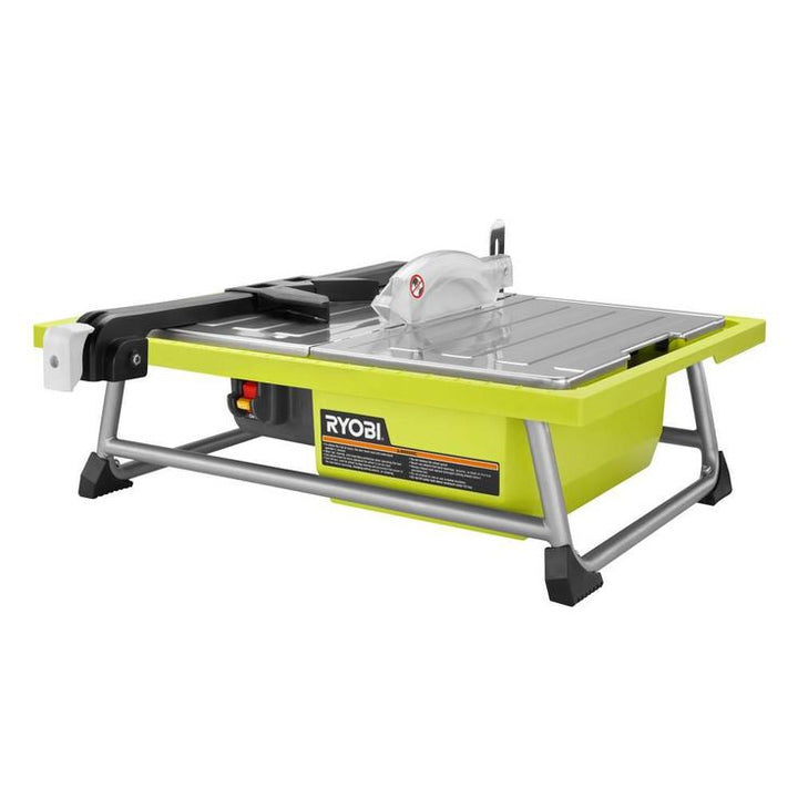 RYOBI 7 in. 4.8 Amp Tile Saw with Stand