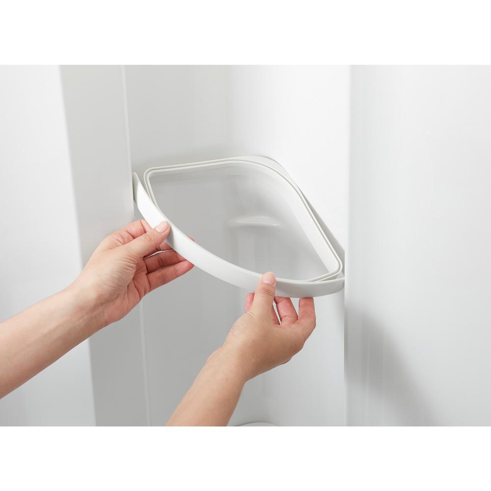 STORE+ 30 in. x 60 in. Single Threshold Right-Hand Shower Base with Shower Walls and 12-Piece Accessory Kit in White - Super Arbor