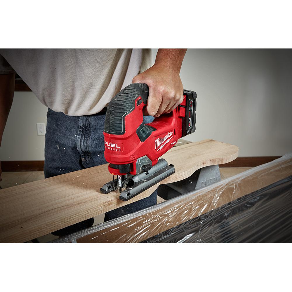 M18 FUEL 18-Volt Lithium-Ion Brushless Cordless Jig Saw and 3-in-1 Backpack Vacuum with (2) 6.0Ah Batteries