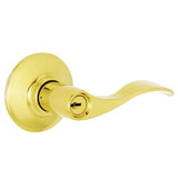 Accent Satin Nickel Keyed Entry Door Lever - Super Arbor
