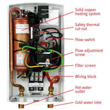 DHC 5-2 4.8 kW.73 GPM Point-of-Use Tankless Electric Water Heater - Super Arbor