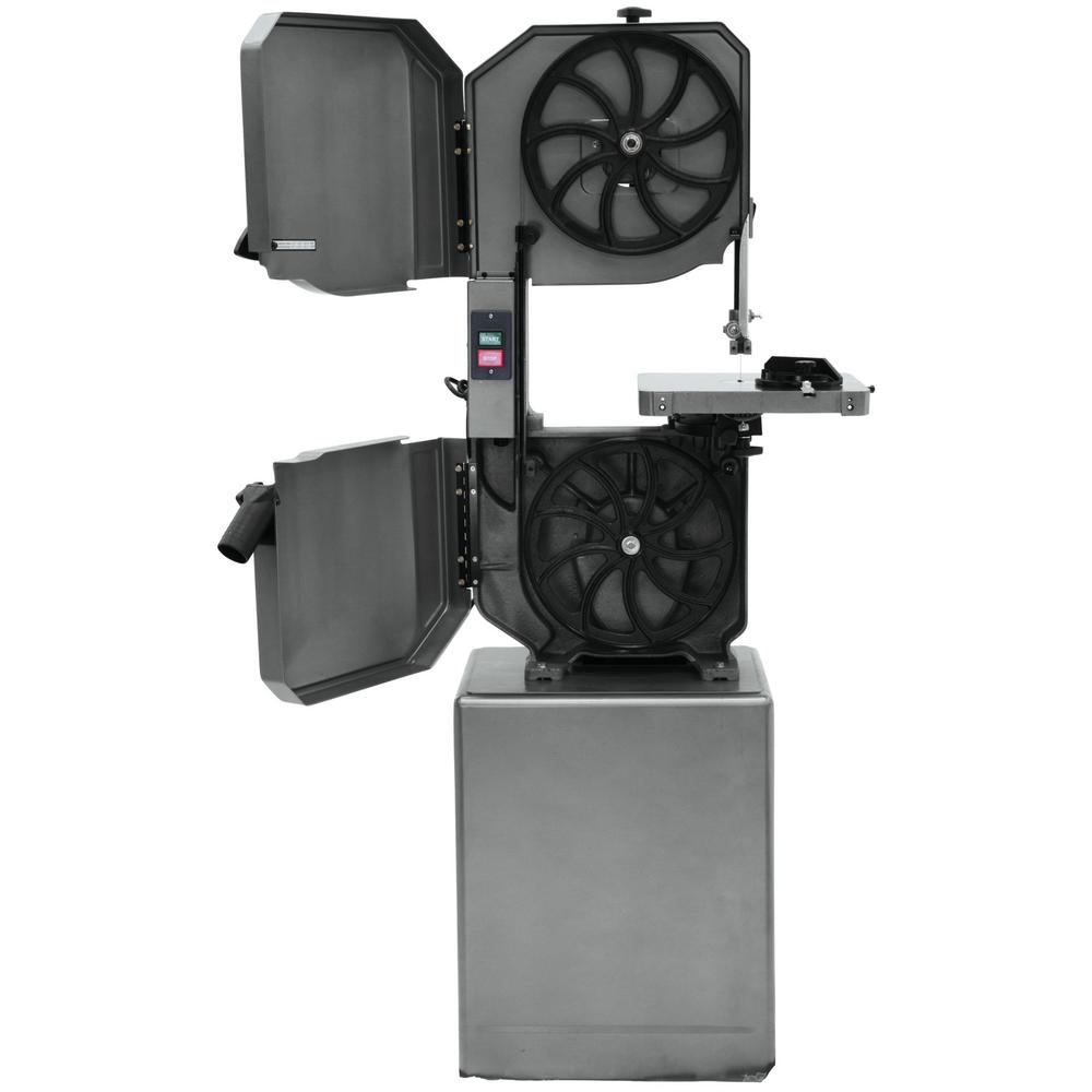 1 HP 14 In. Metalworking and Woodworking Vertical Band Saw with Closed Stand, 8-Speed, 115-Volt, J-8201K