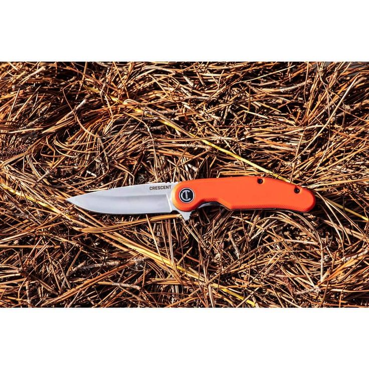 Crescent 3.25 in. Drop Point Blade Everyday CarryKnife with Rawhide Composite Handle