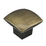 1-1/2 in. Satin Nickel Simple Soft Square Knob - Super Arbor