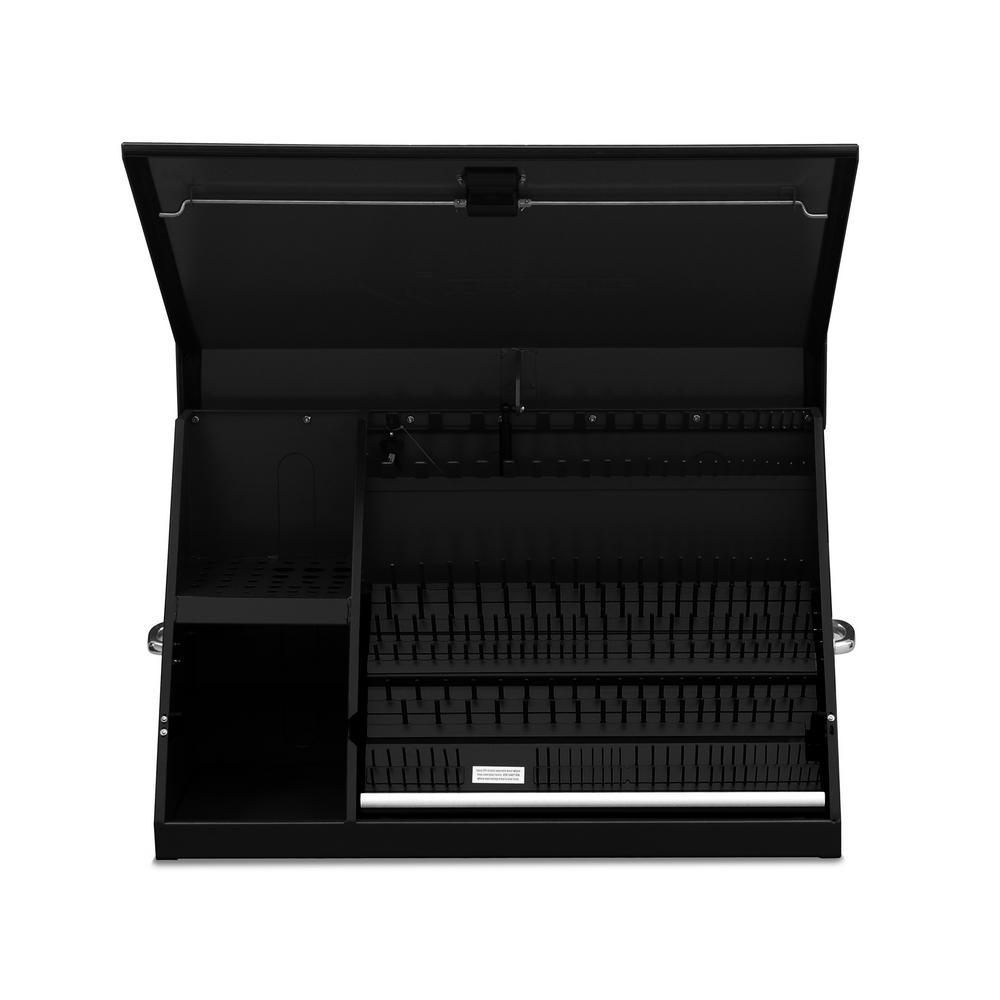 36 in. 0-Drawer Portable Top Chest in Black Powder Coated - Super Arbor