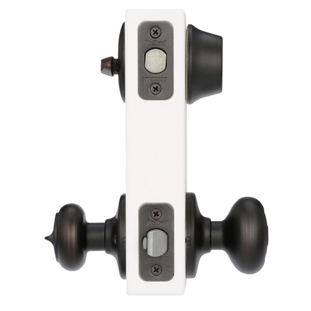 Cove Venetian Bronze Exterior Entry Door Knob and Single Cylinder Deadbolt Combo Pack - Super Arbor