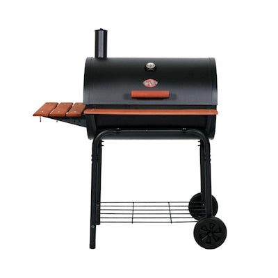 Char-Griller Super Pro; 30-in Black Barrel Charcoal Grill