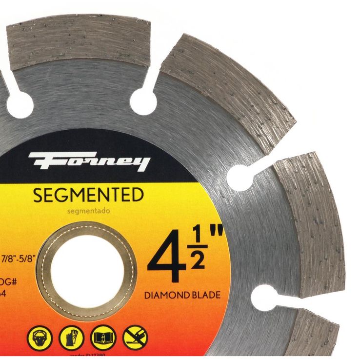 Forney 4-1/2 in. Segmented Diamond Cut-Off Blade