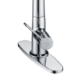 Orbital Single-Handle Pull-Down Sprayer Kitchen Faucet in Polished Chrome - Super Arbor