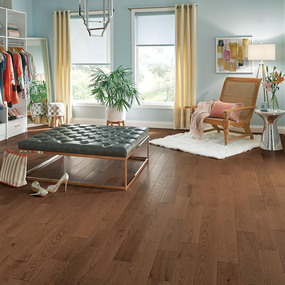 Bruce Revolutionary Rustics Oak Oakleaf Brown 3/4 in. T x 5 in. W x Varying L Solid Hardwood Flooring (23.5 sq.ft./case) - Super Arbor