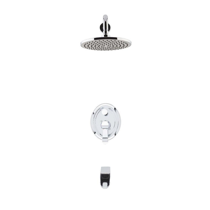 Eleganzia Single Handle 1-Spray Tub and Shower Faucet in Chrome - Super Arbor