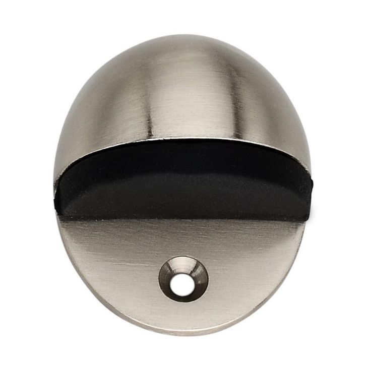 Floor Mount 2 in. Satin Nickel Door Stop