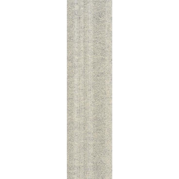 Foss Peel and Stick Sky Grey Barcode Planks 9 in. x 36 in. Commercial/Residential Carpet (16-tile / case)