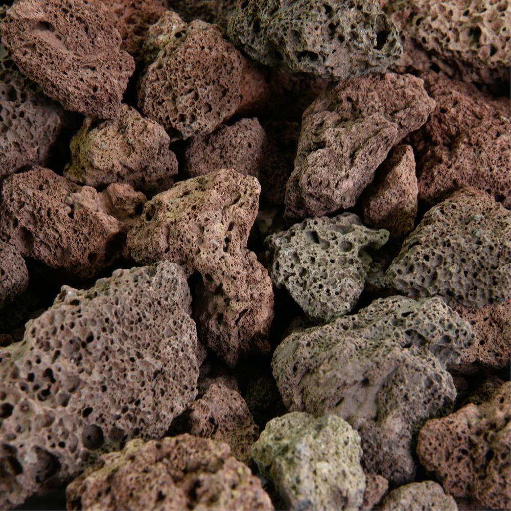 Fire Pit Essentials 10 lbs. Red Lava Rock 3/4 in. - Super Arbor