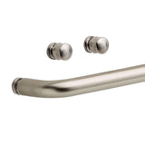 Simplicity 60 in. x 70 in. Semi-Frameless Traditional Sliding Shower Door in Nickel with Rain Glass - Super Arbor