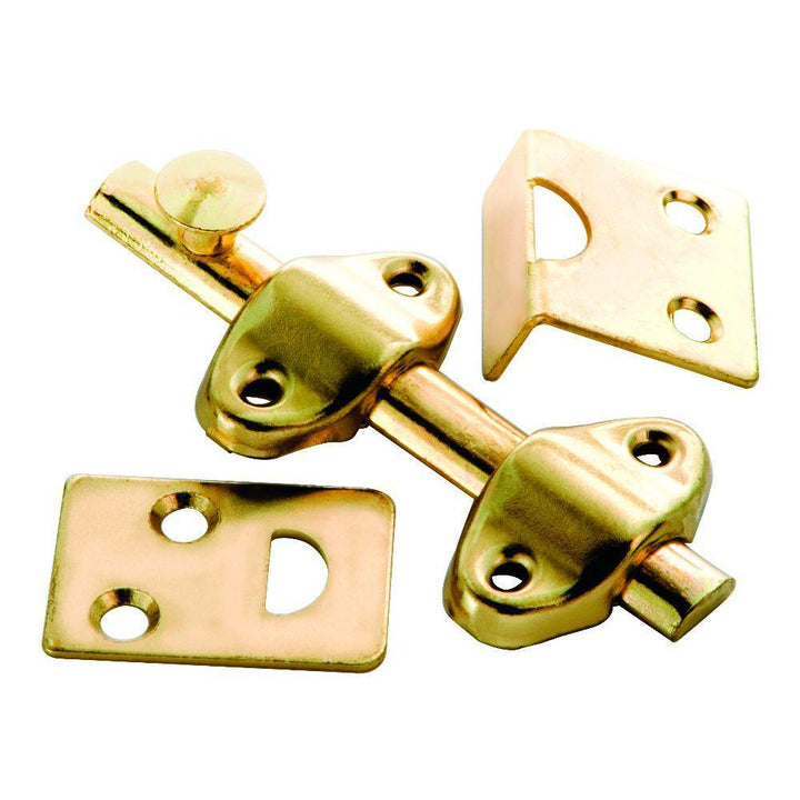 3 in. Polished Brass Surface Door Bolt - Super Arbor