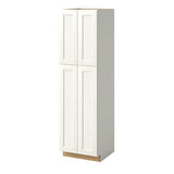 allen + roth Aveley 24-in W x 84-in H x 24-in D Linen Maple Door Pantry Semi-Custom Cabinet