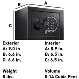 0.14 cu. ft. Security Safe with Digital Keypad