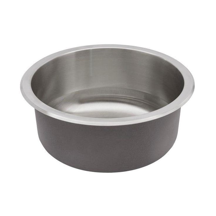 Undermount 18-Gauge Stainless Steel 16 in. 0-Hole Round Single Bowl Bar Sink
