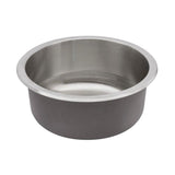 Undermount 18-Gauge Stainless Steel 16 in. 0-Hole Round Single Bowl Bar Sink