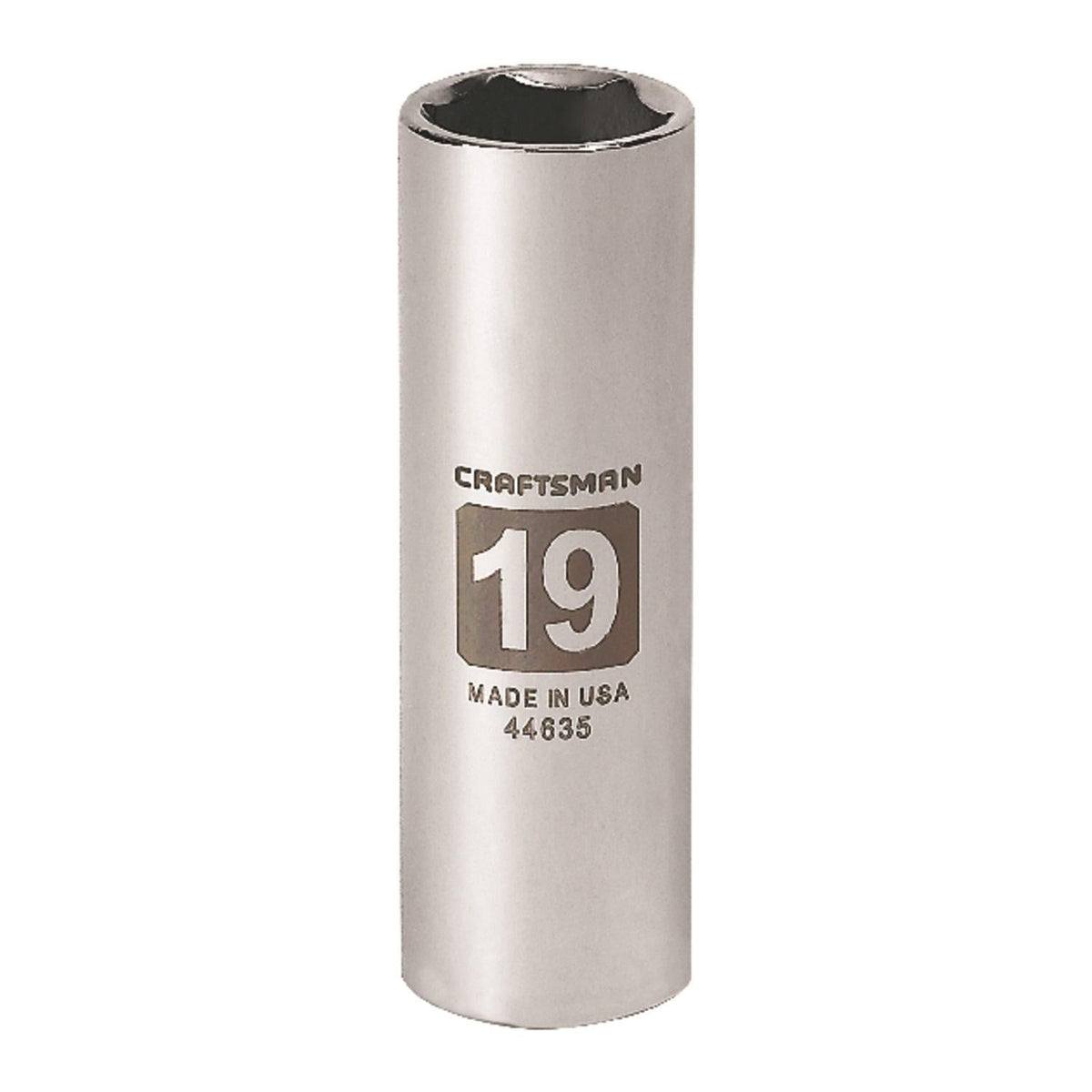 Craftsman 19 mm Metric Deep Socket, 1/2 in. Drive, 6 Point