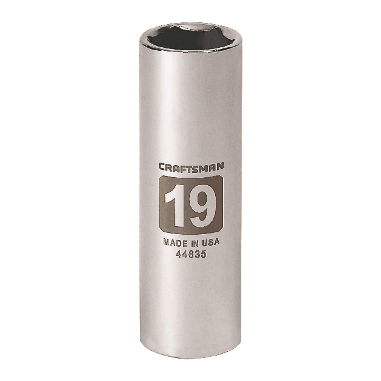 Craftsman 19 mm Metric Deep Socket, 1/2 in. Drive, 6 Point