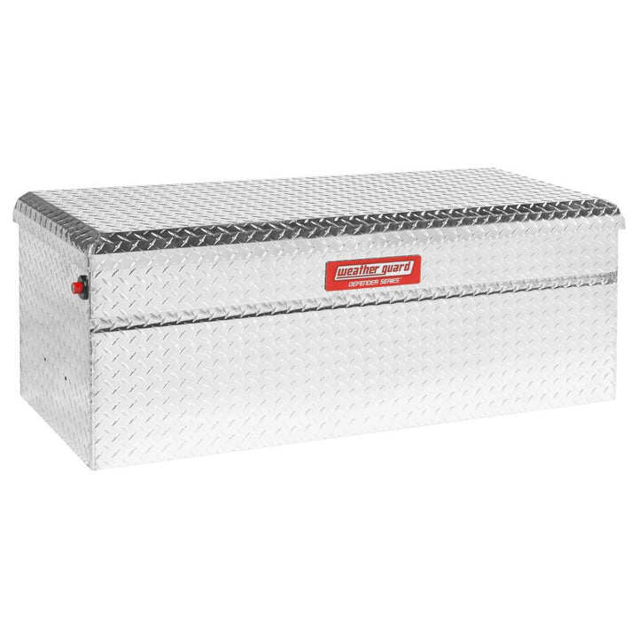 Weather Guard 50.25 Diamond Plate Aluminum Full Size Chest Truck Tool Box - Super Arbor