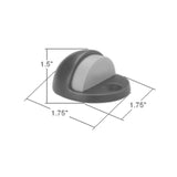 Satin Nickel Floor Mount Dome Door Stop Value Pack (5 per Pack)
