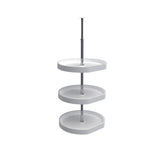 Rev-A-Shelf 3-Tier Plastic D-Shape Cabinet Lazy Susan, 20-inch Diameter