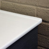 Juliette 49 in. W x 22 in. D Vitreous China Vanity Top in White with Single Faucet Hole - Super Arbor