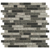 Urban Tapestry Interlocking 11.81 in. x 11.81 in. x 6 mm Glass Mesh-Mounted Mosaic Tile (14.55 sq. ft./case) - Super Arbor