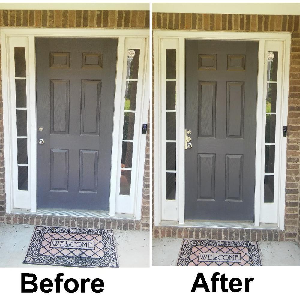 Home Protection Door Kit with Gold Decor Bracket and White Bars - Super Arbor