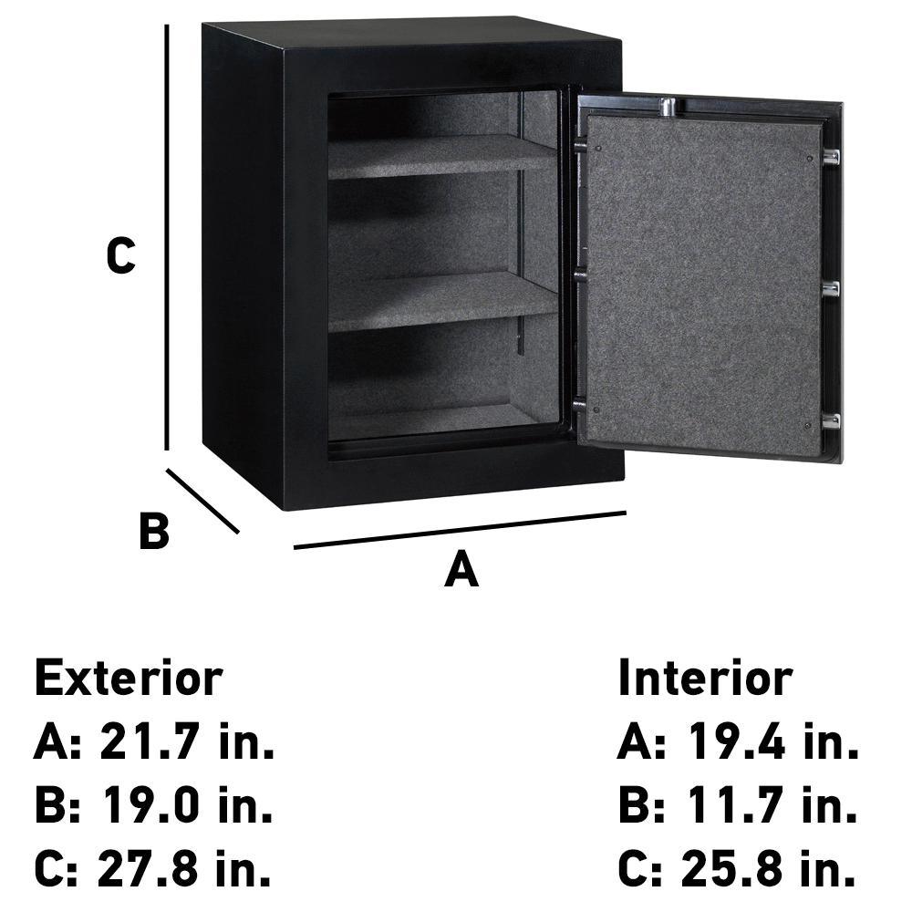 EF3428E 3.39 cu ft Fireproof Safe and Waterproof Safe with Digital Keypad - Super Arbor