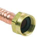 1 in. FIP x 3/4 in. Nominal Male/ Female Sweat x 18 in. Copper Water Heater Connector (7/8 in. O.D.)