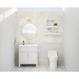 MSI Geometrica 12 in. x 12 in. x 10mm Bianco Dolomite Polished Marble Mesh-Mounted Mosaic Tile (10 sq. ft. / case)