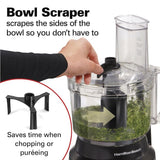 450-Watt 10-Cup Food Processor with Bowl Scraper Attachment