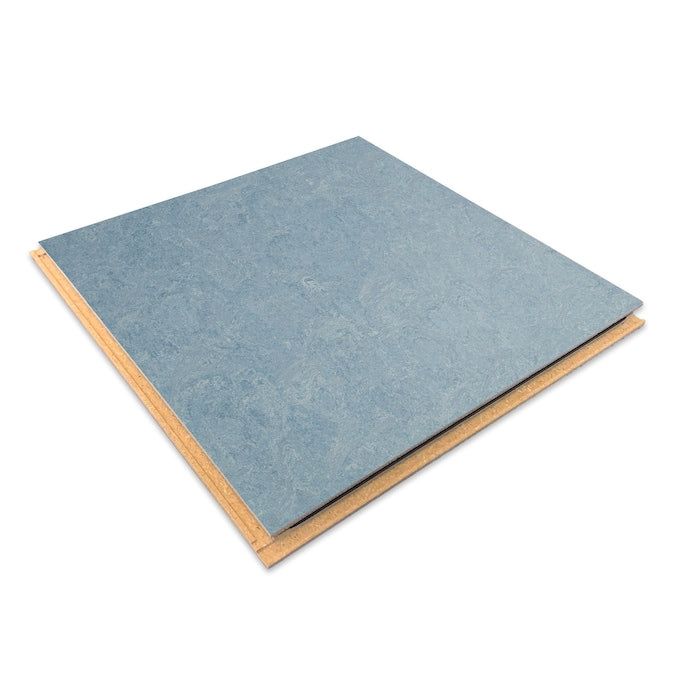 Forbo Flooring Systems Marmoleum Cinch Loc Seal Blue Heaven 10-mm T x 12-in W x 12-in L Waterproof Tile Look Laminate Flooring (6.78-sq ft / Carton)