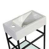 19.5 in. Pierre Bath Vanity with Vanity Top in Glossy White Basin
