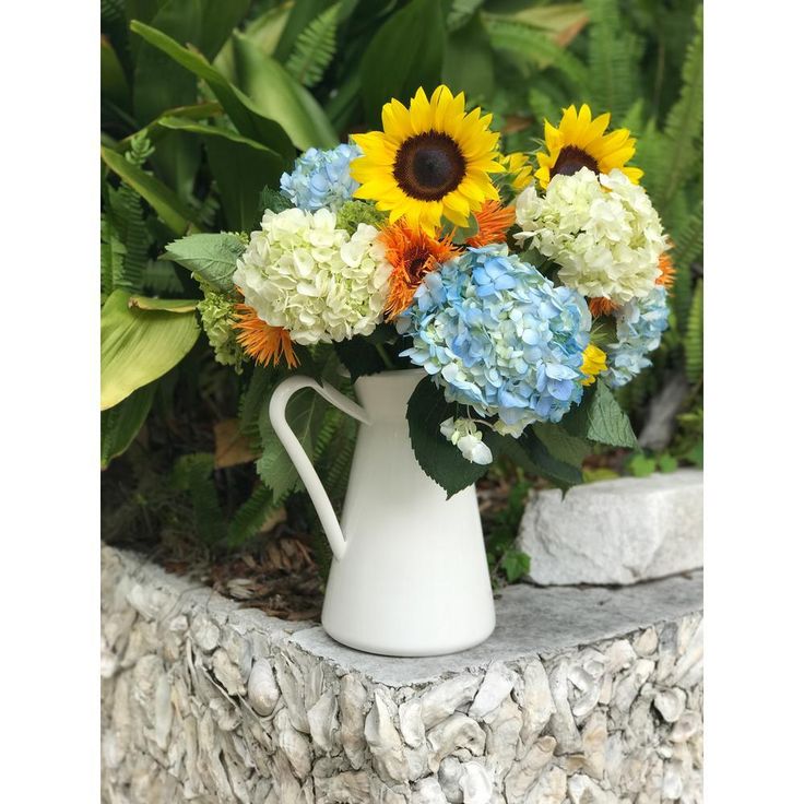 3 qt. White Enamelware Pitcher