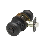 Colonial Black Privacy Bed/Bath Door Knob - Super Arbor
