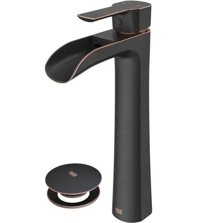 Niko Single Hole Single-Handle Vessel Bathroom Faucet in Antique Rubbed Bronze with Pop-Up