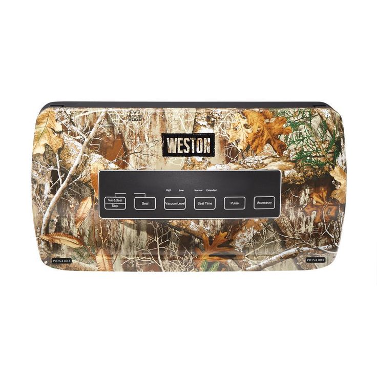 Realtree Edge Camouflage Food Vacuum Sealer with Roll Storage and Bag Cutter
