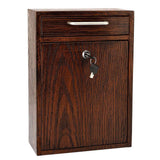 Medium Ultimate Black Wall Mounted Mail Box - Super Arbor