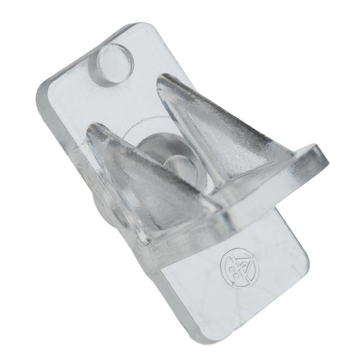 1/4 in., Clear Plastic, Locking Shelf Support Peg (8-pack)