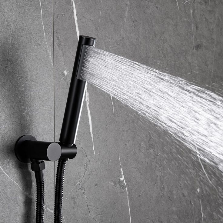 1-Spray Patterns 1.8 GPM 10 in. Dual Shower Head and Handheld Shower Head with Body Spray in Matte Black